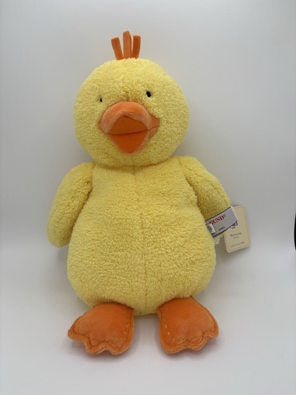 GUND Pottery Barn Kids Yellow Duck Plush Lovey Stuffed Animal Toy 45652 Vintage